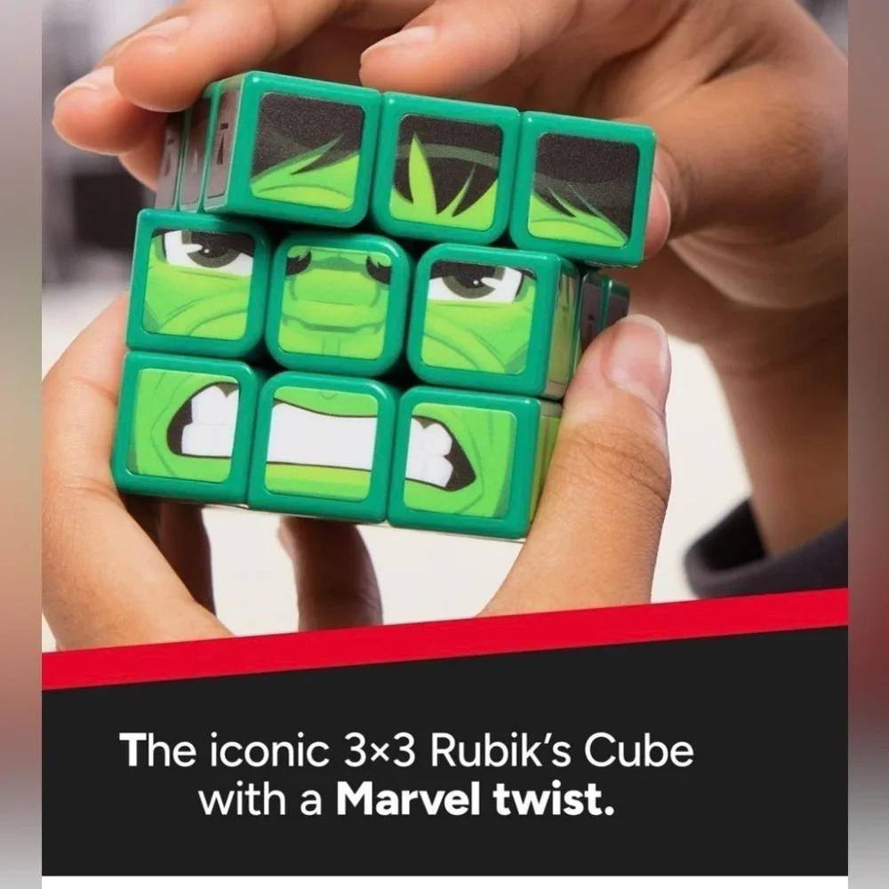 Rubik’s Cube Hulk Cuber Brain Teaser Fidget Toy Ages 8+
